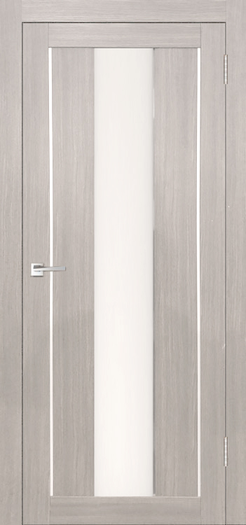 Фото Межкомнатная дверь Легенда Y-2 тон Белая лиственница Остекление Сатинат белое
