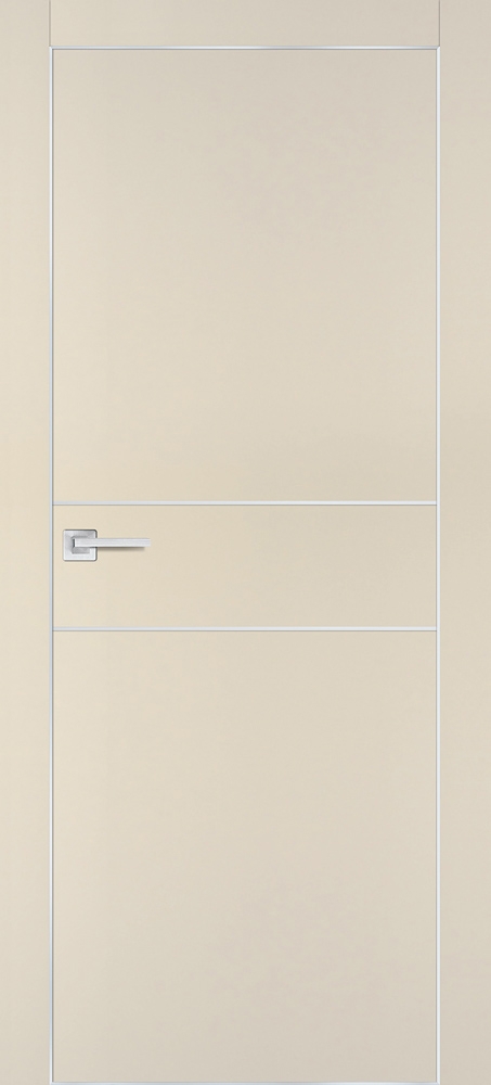 Межкомнатная дверь PX-15  AL кромка с 4-х ст. Бежевый матовый