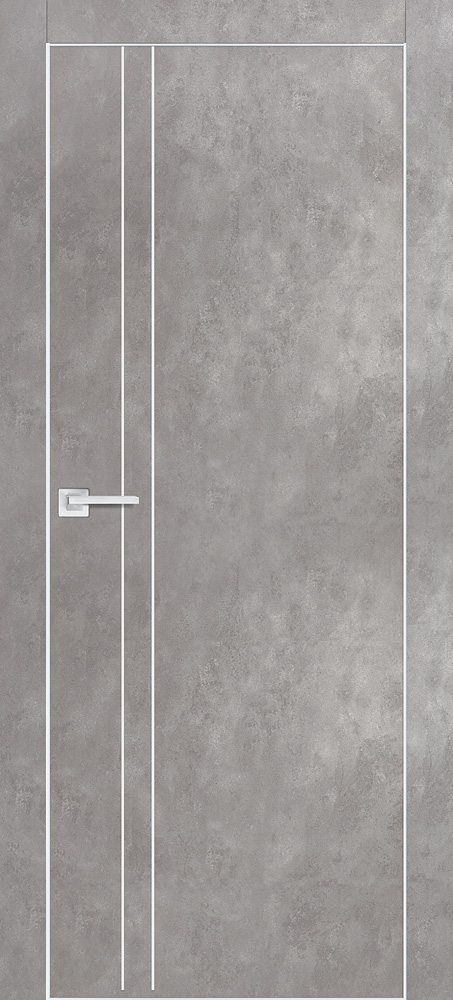 Фото Межкомнатная дверь PX-20  AL кромка с 4-х ст. Серый бетон